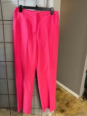 Women's Pink Straight-Leg Dress Pants